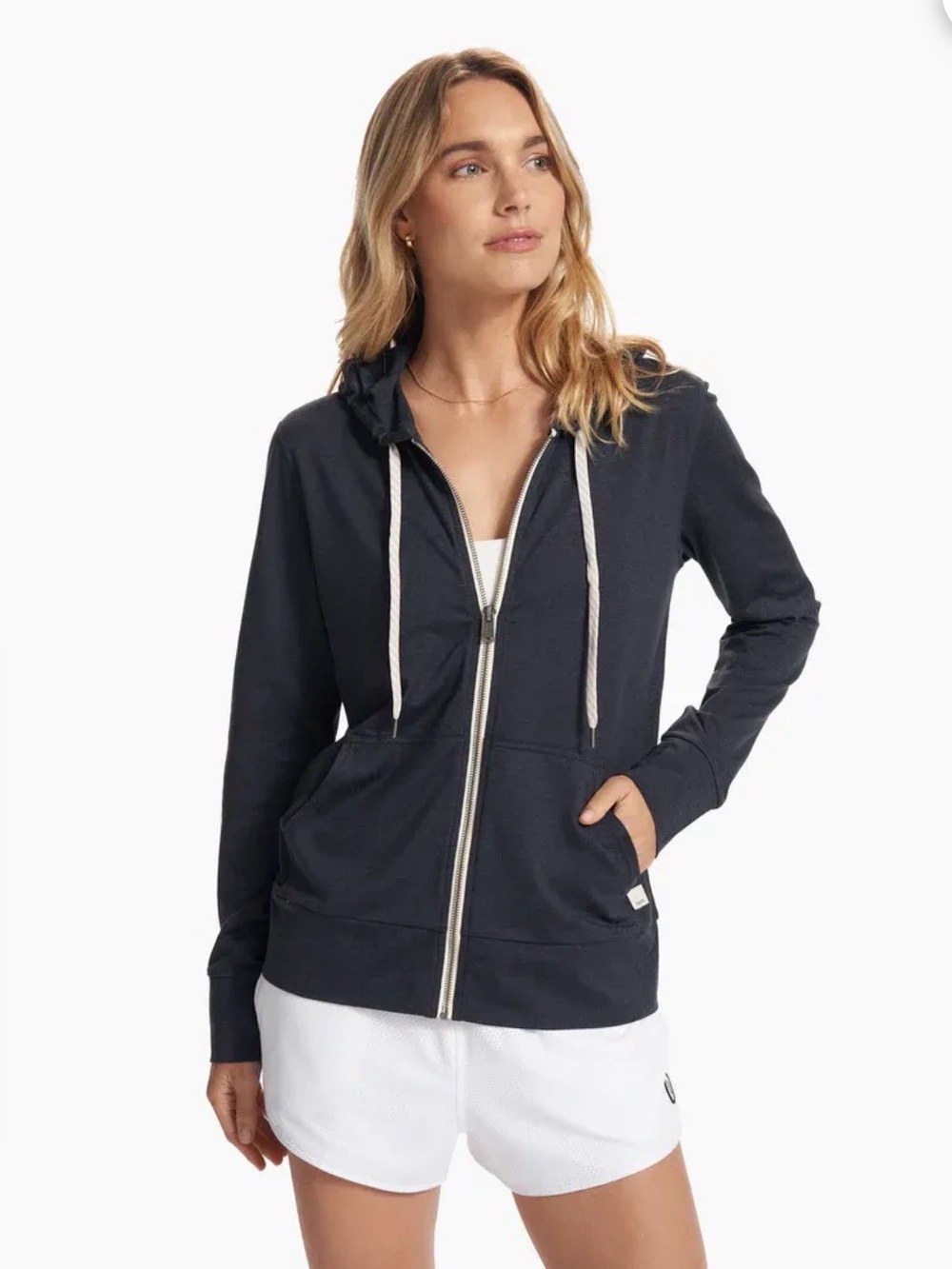 Vuori Halo Performance Hoodie 2.0 Heather Midnight